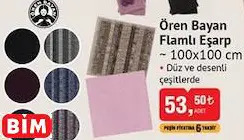 ÖREN BAYAN FLAMLI EŞARP
